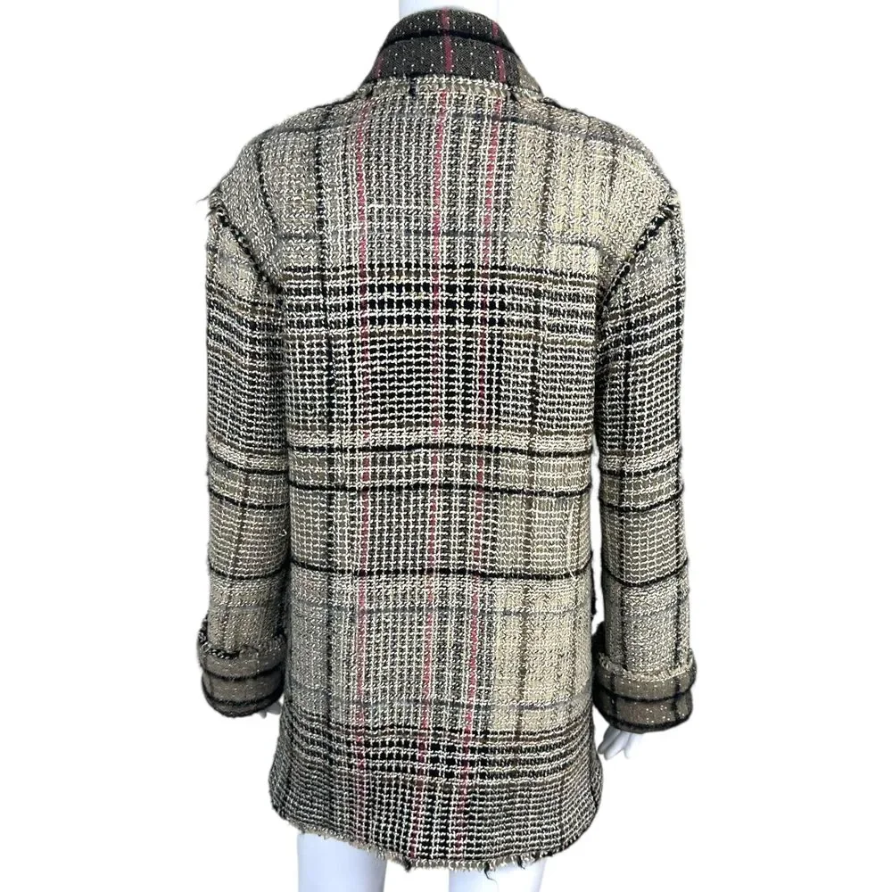 Chanel Autumn 2005 Pink & Brown Tweed Jacket - Picture 4 of 6